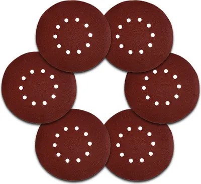 Produktbild von 25x Klett Schleifscheiben 225 Schleifpapier 10 Loch Körnung 80