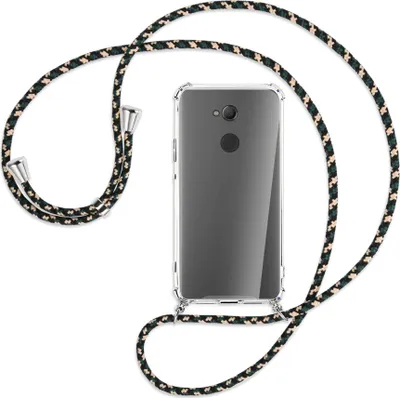 Produktbild von Handykette Backcover-Schutzhülle mit Band (Metall silberfarben) für Sony Xperia XA2 Ultra - camouflage