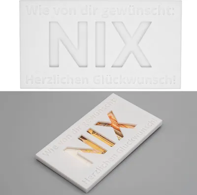 Produktbild von Geldgeschenk NIX Nichts Geschenkidee Geschenk Geburtstag Geldscheingeschenk