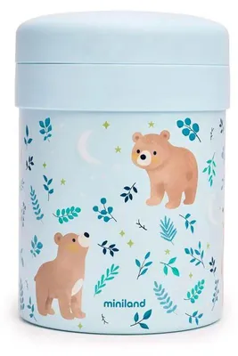 Immagine prodotto di Miniland Thermos per alimenti con 2 contenitori ermetici Dreamland 700 ml – Orsacchiotti