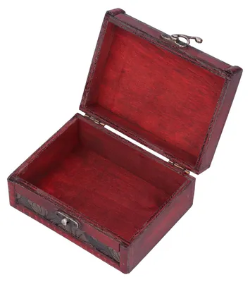Produktbild von Vintage-Schmuckkästchen mit Blumenmuster, dekorativer Aufbewahrungsbehälter aus Holz