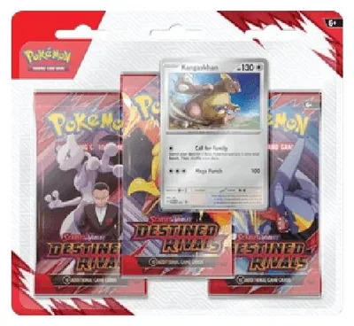 Produktbild von Pokemon Destined Rivals: Kangaskhan 3-Pack Blister