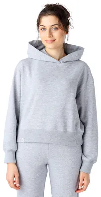 Produktbild von Bellivalini Kapuzenpullover kurz Damen Sportanzug Oberteil Jogging Pullover BLV208 (Melange, XS)
