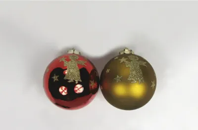 Produktbild von Christbaumkugeln 4 tlg Weihnachtskugeln Glas Baumschmuck Kugeln Weihnachtsdeko