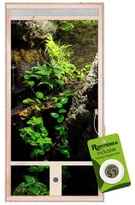 Produktbild von Repiterra® Hochterrarium Frontbelüftung Holzterrarium OSB Holz 60x120x60cm, KI-generiertes Bild