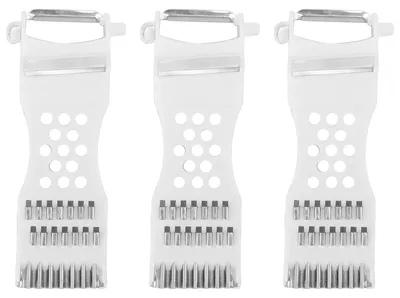 Produktbild von Multifunktionaler Gemüseschneider - 3 Stück Set aus Edelstahl - Für Obst, Gurken und Kartoffeln