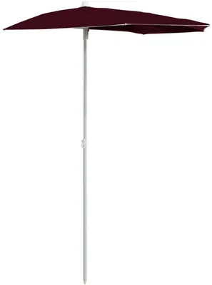 Produktbild von Balkonparasol 180x90 cm Stahl Bordeauxrood UV-beständig