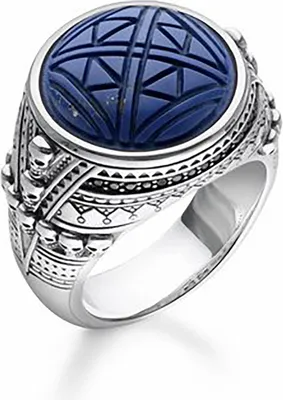 Produktbild von TR2204-534-1-54 Ring Ethno Totenköpfe blau TR2204-534-1 Thomas Sabo