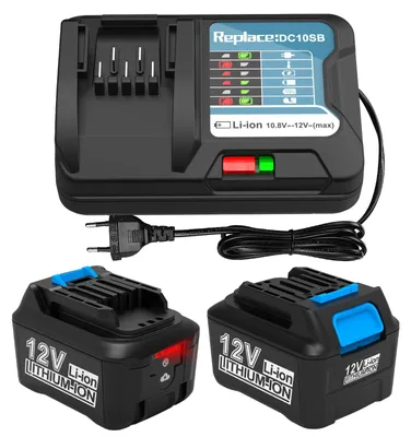 2x 12V 4,0Ah Akku + Ladegerät für 12V Werkzeuge
