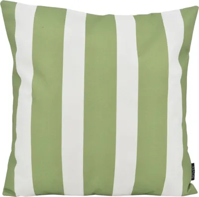 Produktbild von Grün gestreift - Outdoor | 45 x 45 cm | Kissenbezug | Baumwolle/Polyester