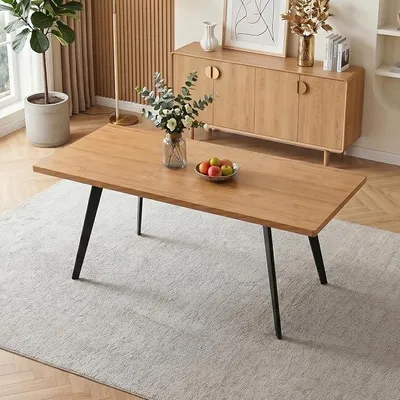 Imagen del producto de Juego de mesa con 6 sillas, de 140-180 cm, para comedor