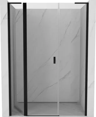 Obrázek produktu pro Mexen Mist L sprchové dveře otočné 145 cm, transparentní, černé - 8A4L-145-001-70-00