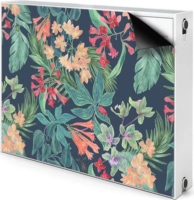Produktbild von Magnet Radiator Magnet Mat Heizkörperverkleidung Heizkörper-Abdeckung Heizung 100x60 cm - Tropische, Zusammensetzung