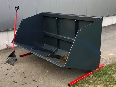 Produktbild von Joma-Tech Mistkuli Mistmulde UNI-GS Großraumschaufel mit Stützfüßen - [ 2400mm ]