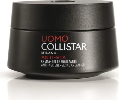 Produktbild von Collistar Uomo Crema-Gel Energizzante Anti-Eta, Tages- & Nachtcreme, Männer, Jeder Hauttyp, Gesicht, Hals/Nacken, Anti-Aging, Anti-Falten, Energiespendend, Feuchtigkeitsspendend, Schutz, Revitalisierend, Belebend, 50 ml