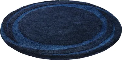 Produktbild von Kleine Wolke Badteppich MYSTIC Navy 100 cm rund
