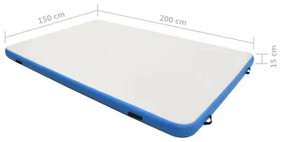 Produktbild von vidaXL Aufblasbare Schwimmmatte Blau und Weiß 200x150x15 cm