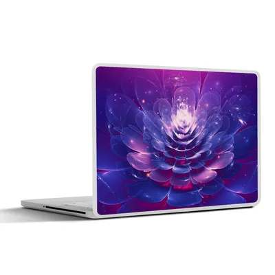 Produktbild von MuchoWow® Laptop Aufkleber Sticker Cover Blume - Licht - Abstrakt 25x18 cm - Laptop-Deko