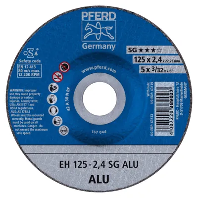 Productafbeelding van 25 schijven voor het zagen van metaal, diameter 125 x 2,4 mm, geschikt voor aluminium en andere non-ferro metalen, met een boorgat van 22,23 mm, getand