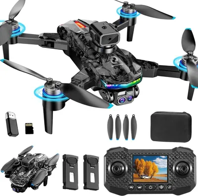 Productafbeelding van Drone met camera - Opvouwbare quadcopter - Luchtfotografie oefenen - Borstelloze motor - 1080p HD - Zwart