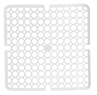 Produktbild von SPÜLBECKEN EINLAGE 28x28cm Spülbeckenmatte Spülbeckeneinlage Spülmatte Abtropfmatte Matte 85 (Weiss)
