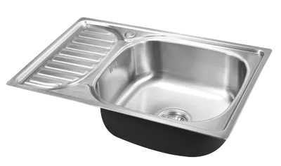 Produktbild von Proaja- 66x42cm kleine Küchenspüle Edelstahl 304 0,8 eckig 1 Becken,Einbauspüle,Spüle Küche Abtropffläche