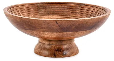 Dekorative Schale aus Mangoholz, 30,5 x 30,5 x 12,7 cm, handgefertigt