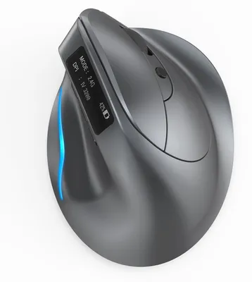 Image de Souris sans fil Bluetooth avec écran et batterie rechargeable, 3200 DPI