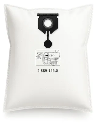 Produktbild von 5 Original Kärcher Vlies-Staubsaugerbeutel für NT 50/1 Tact Te M Filtertüten