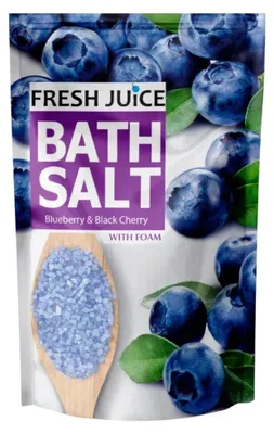 Produktbild von Frischer Saft, Blaubeere und Schwarzkirsche, Badesalz, 500 g