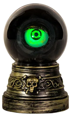 Produktbild von Animierte Wahrsagekugel mit sich bewegendem Auge als Halloween Deko