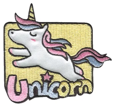 Obrázek produktu pro Unicorn jumps Unicorn - nášivka, nažehlovací nášivka, nášivka, nášivky, k nažehlení, velikost: 8 x 7,3 cm