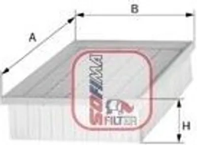 Produktbild von SOFIMA S 3298 A Luftfilter für FIAT CROMA (194)