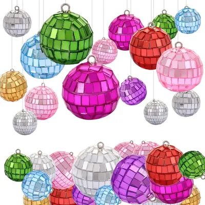 Produktbild von Set mit 24 Mini-Discokugeln zur Dekoration