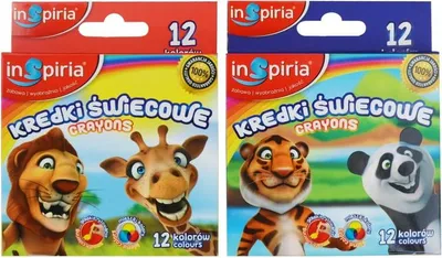 Zdjęcie produktu dla kredki 12szt. świecowe INSPIRIA