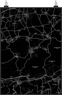 Produktbild von Mr. & Mrs. Panda Bild Warstein DIN A2 - Geschenk, wandkunst, drucke, wanddeko, Wandbild, Stadt, Dorf Karte Landkarte Map Stadtplan, Plakat