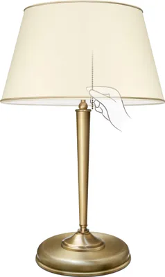 Produktbild von Messing Tischleuchte kreativ Kettenschalter Goldpatina 53cm Ø35cm 2x E27 120W Wohnzimmer Schlafzimmer Büro Leselampe handgefertigt