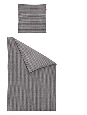 Produktbild von Irisette Flausch-Baumwolle Bettwäsche-Garnitur Lina Mink 8872 Farbe grau-12 Größe 135x200+80x80 cm