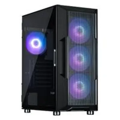 Obrázok produktu pre Zalman I3 NEO ARGB BLACK, Midi Tower, PC, Čierna, ATX, micro ATX, Mini-ITX, Plast, Oceľ, Temperované sklo, Hranie