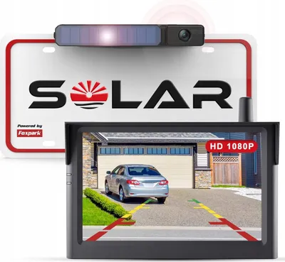 Zdjęcie produktu dla Foxpark Zestaw bezprzewodowej cyfrowej kamery cofania 1080P 5" IP69K
