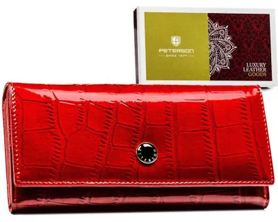 Produktbild von Peterson Portemonnaie aus Leder für Frauen Jawara rot One size