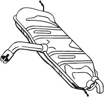 Immagine prodotto di Silenziatore terminale BOSAL 233-453 per VW GOLF VI (5K1) - Impianto di scarico