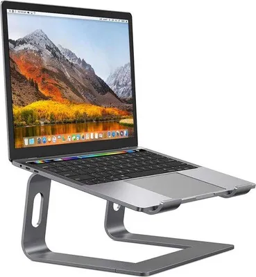 Immagine prodotto di Supporto per laptop per una postura ergonomica, regolabile in altezza, per l'ufficio