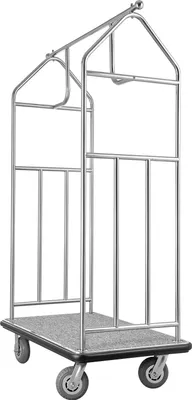 Obrázok produktu pre SucceBuy hotelový vozík na batožinu s nosnosťou 362 kg vozík na batožinu zvončekový vozík 108x64x180cm