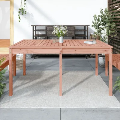 Image de Maison Exclusive - Table de jardin, dimensions : 159,5 x 82,5 x 76 cm, en bois massif de douglas