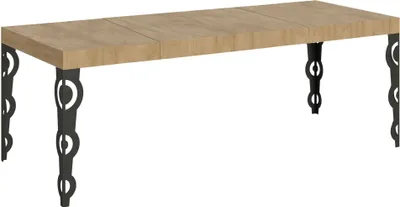 Produktbild von Ausziehbarer Tisch 90x160/264 cm Gestell Karamay Premium Eiche Natur Anthrazit