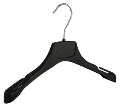 Produktbild von Kleiderbügel-Set, 20 Stück - Schwarz, Kunststoff, 32 cm