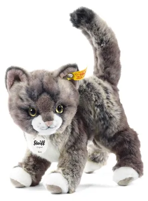 Productafbeelding van Steiff 099335 Kitty Katze, 25 cm, grijs/beige, staand