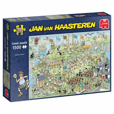 Immagine prodotto di Jumbo 19088 Jan van Haasteren Giochi delle Highlands 1500 Teile Puzzle