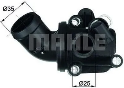 Image de Thermostat de refroidissement Filtre à charbon actif MAHLE pour MERCEDES A-KLASSE